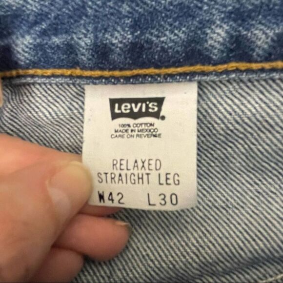 Levi's Relaxed Straight Leg Jeans sz. 42 x 30 #II - Picture 3 of 10